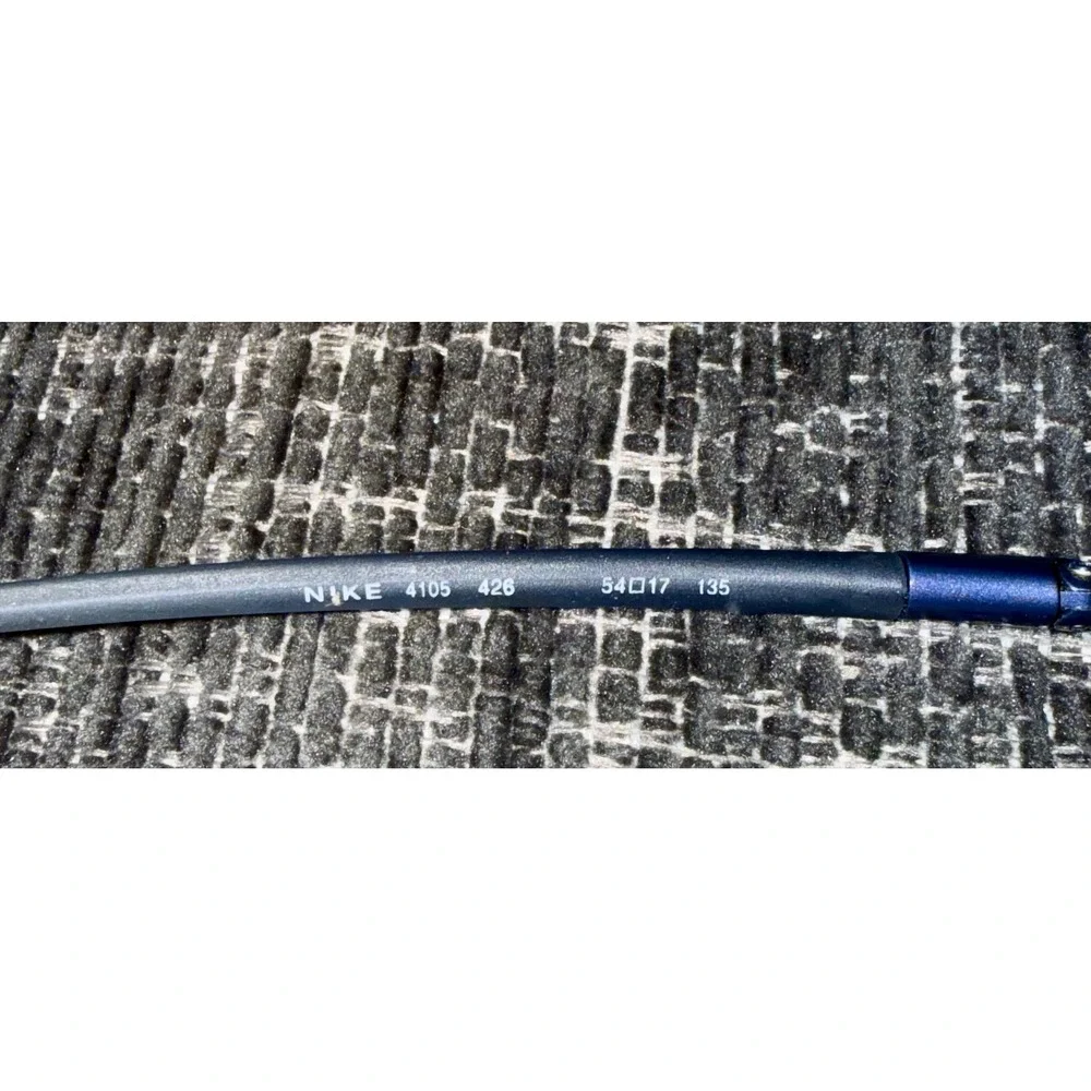 Nike Eyeglasses Unisex 54-17-135 Navy Blue Excellent Flexon 4105 Semi-Rimless